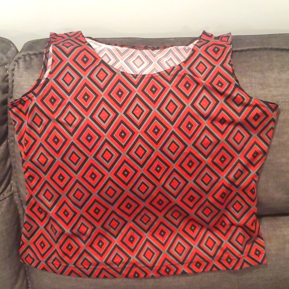 Geometric dress tank